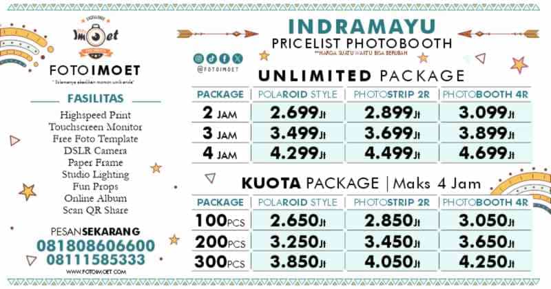 Harga Sewa Jasa Photo Booth Murah terdekat Indramayu