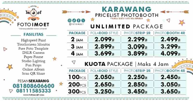 Harga Sewa Jasa Photo Booth Murah terdekat Karawang