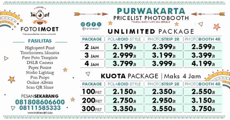 Harga Sewa Jasa Photo Booth Murah terdekat Purwakarta