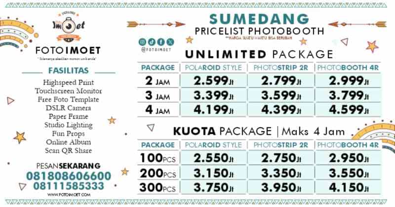 Harga Sewa Jasa Photo Booth Murah terdekat Sumedang