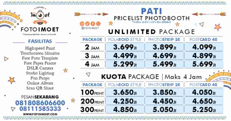 Harga Sewa Jasa Photo Booth Murah terdekat Pati
